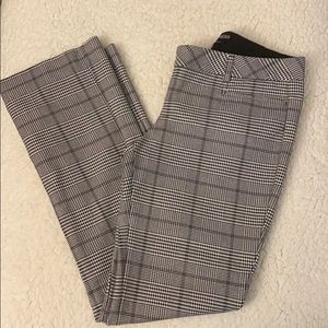 Express. Black and white Columnist pants.